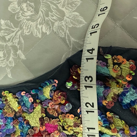 A Star Is Born Embellished Deep Plunge Maxi Dress, Size 10 - Picture 9 of 9